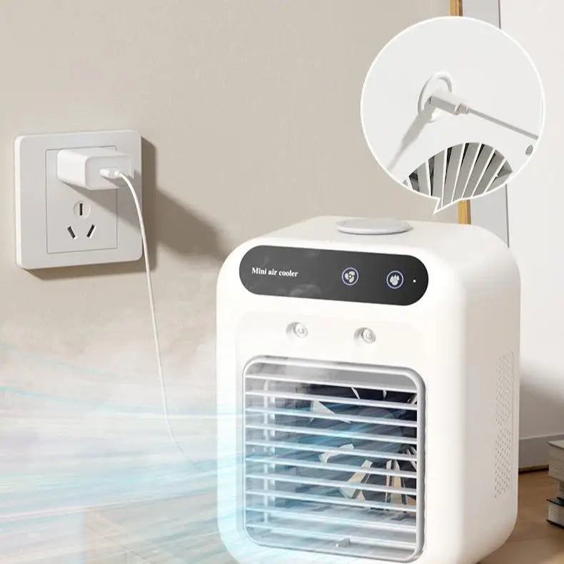 Maroon Asteria air cooler fan with water cooling feature, ideal for home improvement cooling and air conditioning.