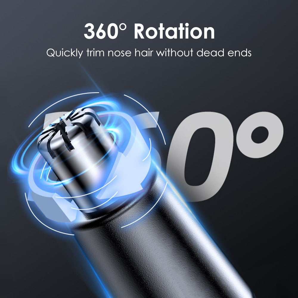Maroon Asteria electric nose hair trimmer and ear hair clipper for unisex use, with sleek compact design for precise grooming.