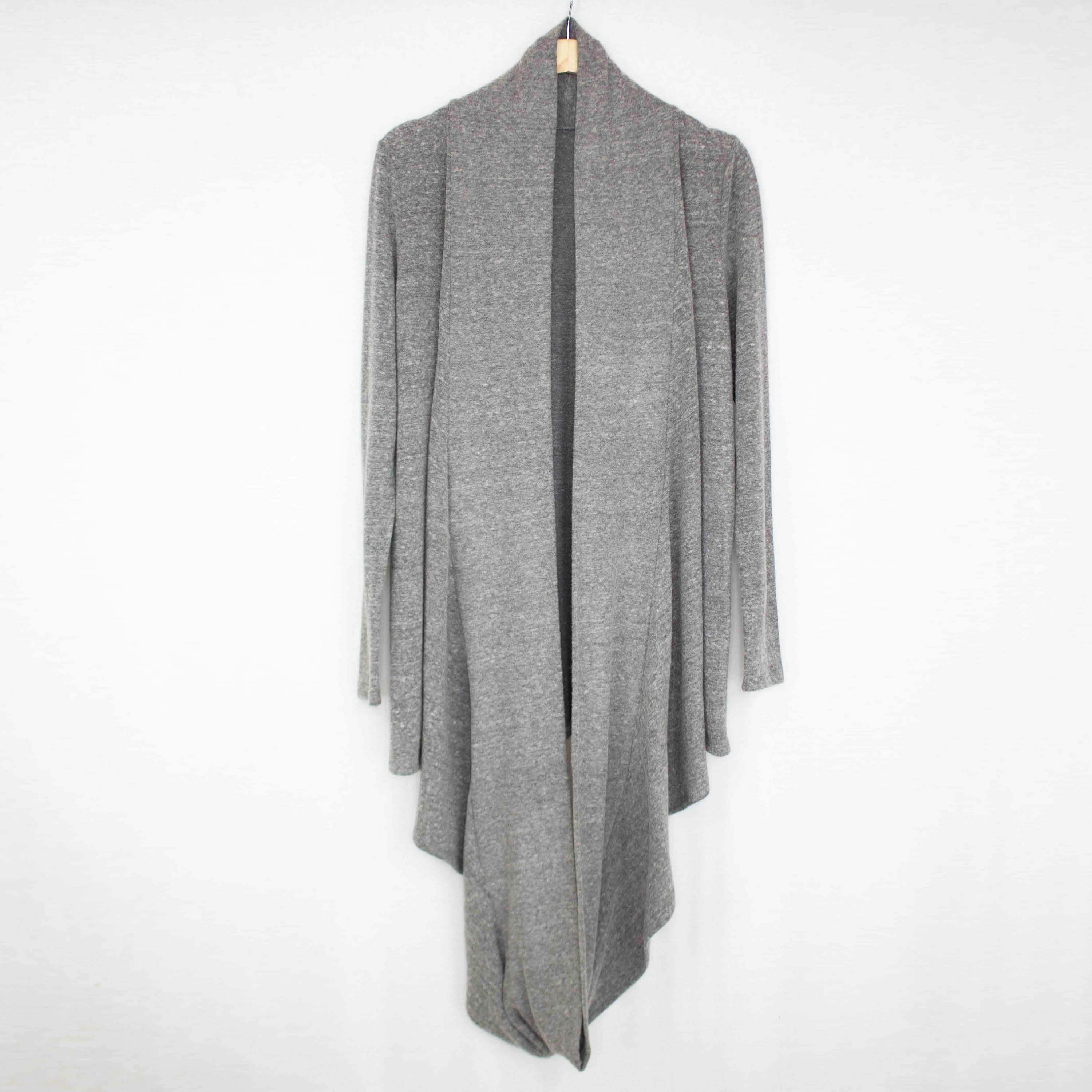 Yellow Hera twist front long sleeve cardigan, casual jacket with a stylish twist front detail, long sleeves, and cozy fit.