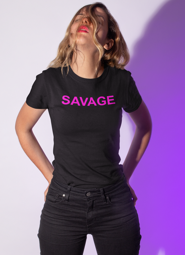 Scorpius Savage women’s T-shirt with bold graphic design, soft cotton fabric, and a comfortable fit.