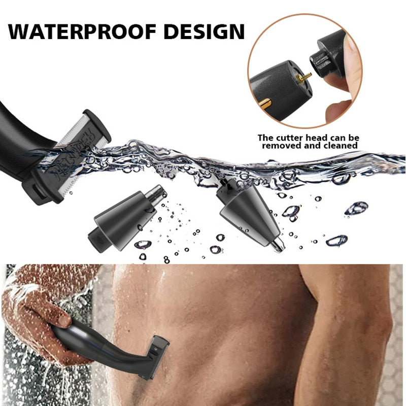 Maroon Asteria hair removal clipper for intimate area, compact epilator designed for groin grooming and precise hair trimming.