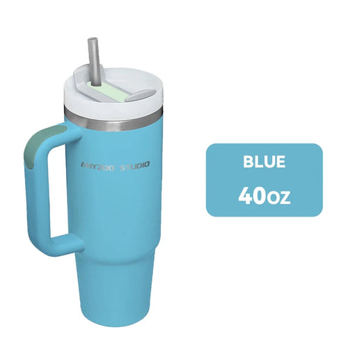 Raspberry Eurybia stainless steel 900ml tumbler with a sleek, insulated drinkware design for hot or cold beverages.