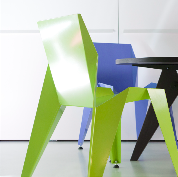 Pink Aether EDGE green gift chair with sleek design and fresh green upholstery, perfect for modern home decor.