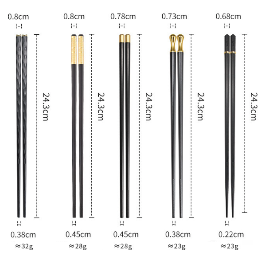 Elegant reusable Yellow Pandora kitchen chopsticks set with smooth wooden texture and ergonomic design for eco-friendly dining.