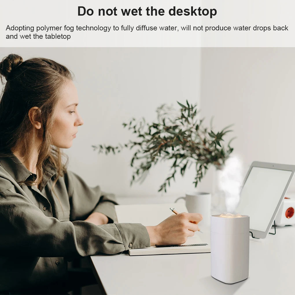 Maroon Asteria portable mini humidifier with small spray, desktop design, mute operation, and aroma essential oil diffuser for home.