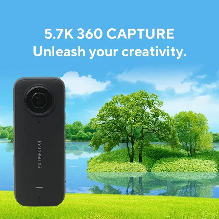 Action Camera 8K Video Dual Image Stabilization Black