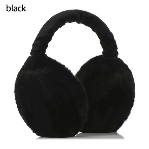 Maroon Asteria plush solid color winter earmuffs for women and men, cozy ear warmer hat for autumn and winter.