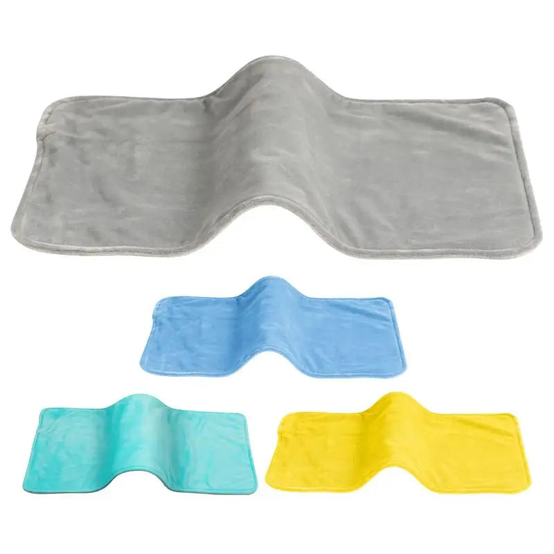 Maroon Asteria portable heated blanket with soft plush fabric, 10W fast heating, ideal for cozy towels and robes.