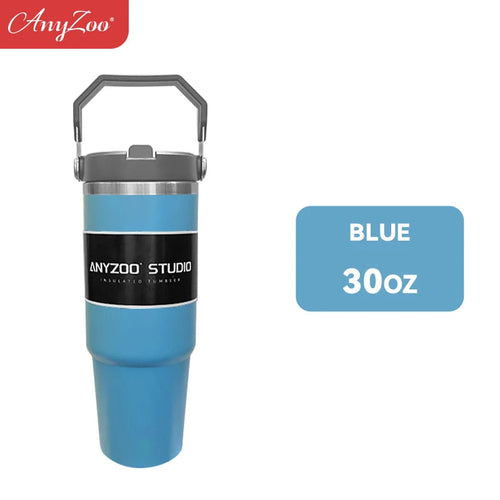 Stainless steel Raspberry Eurybia 900ml tumbler with a sleek, insulated design for hot and cold beverages.