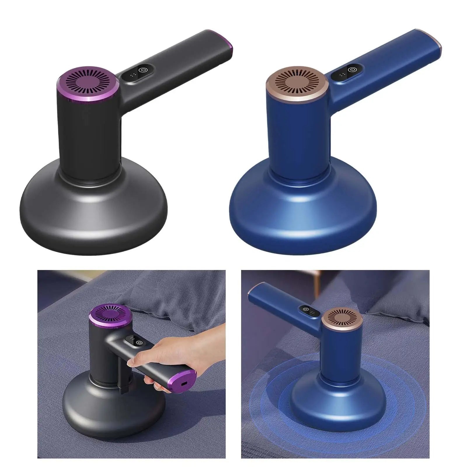 Maroon Asteria handheld vacuum cleaner for beds, ideal for bedrooms and living rooms, with compact tools for effective cleaning.
