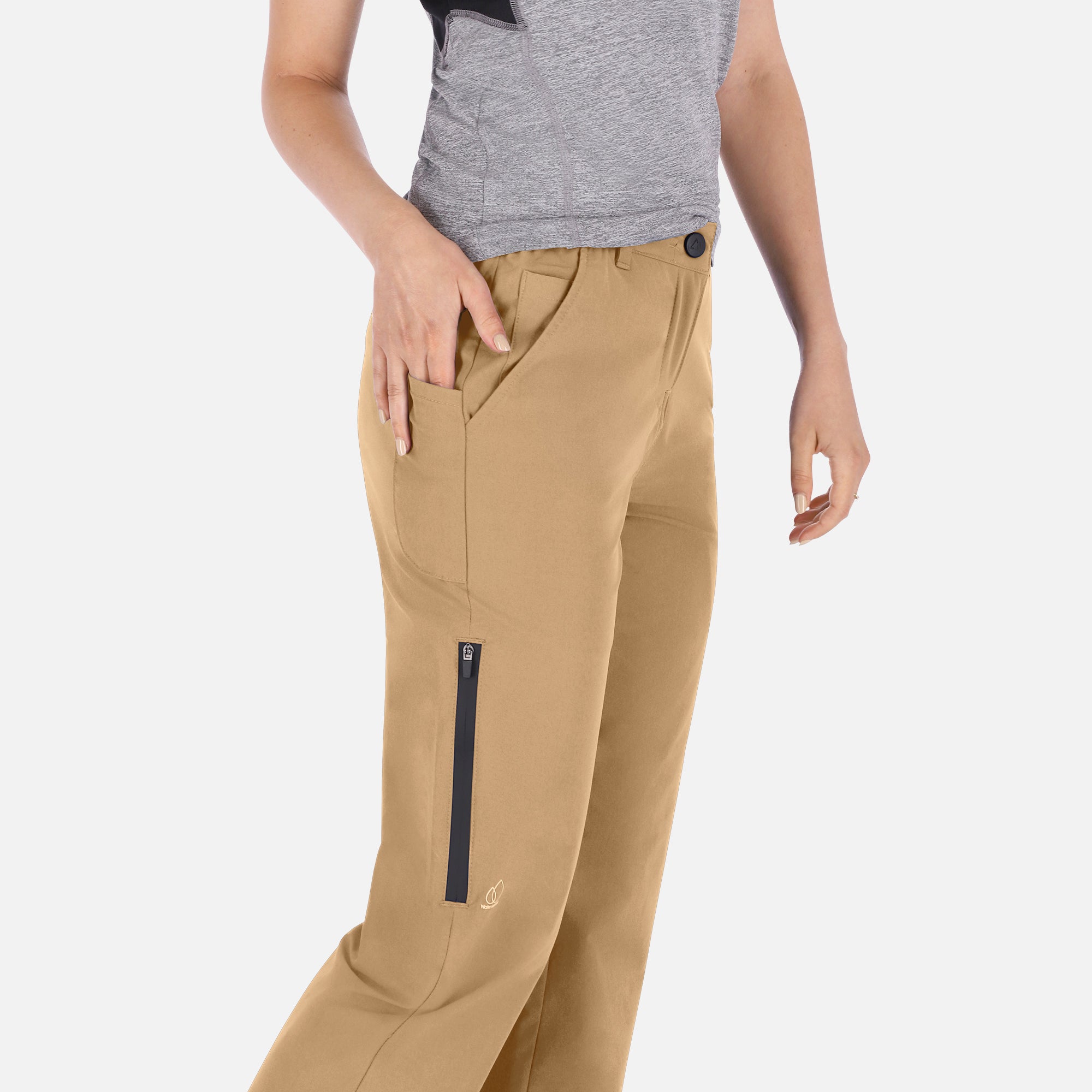 Long camel-colored women&