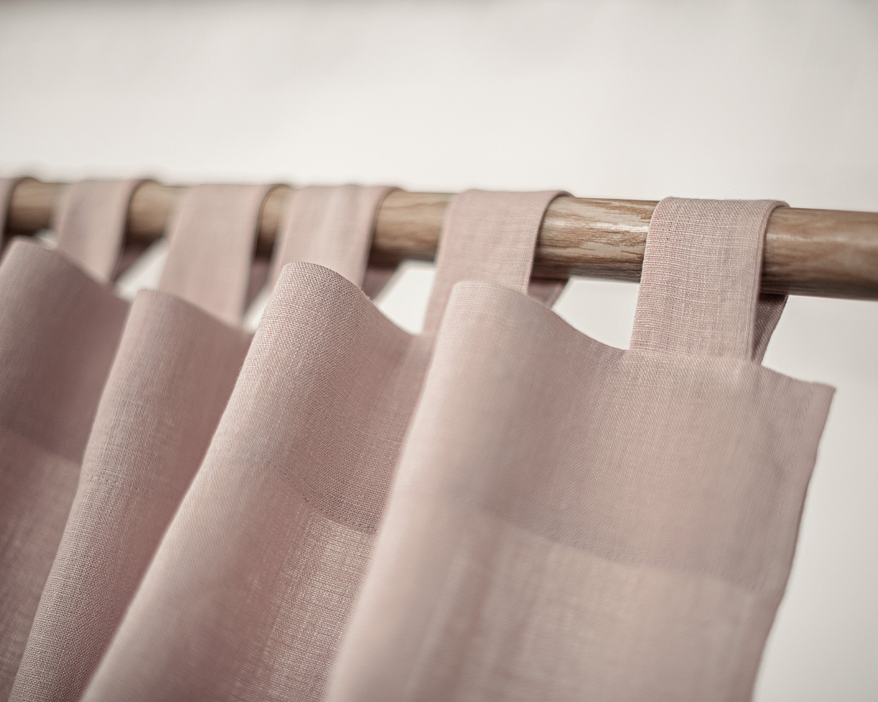 Dark plum linen curtain with tab top design from Magenta Sugarplum, showcasing a stylish home decor window treatment.