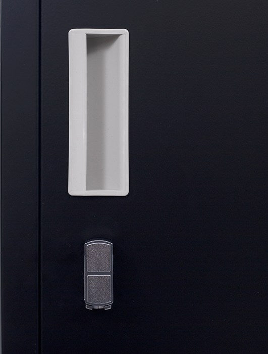 NNEDSZ lock One-Door Office Gym Shed Clothing Locker Cabinet Black
