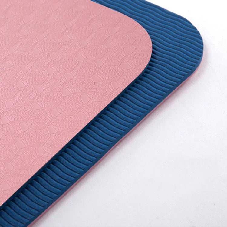 NNEOBA TPE Yoga Mat with Posture Lines & Strap
