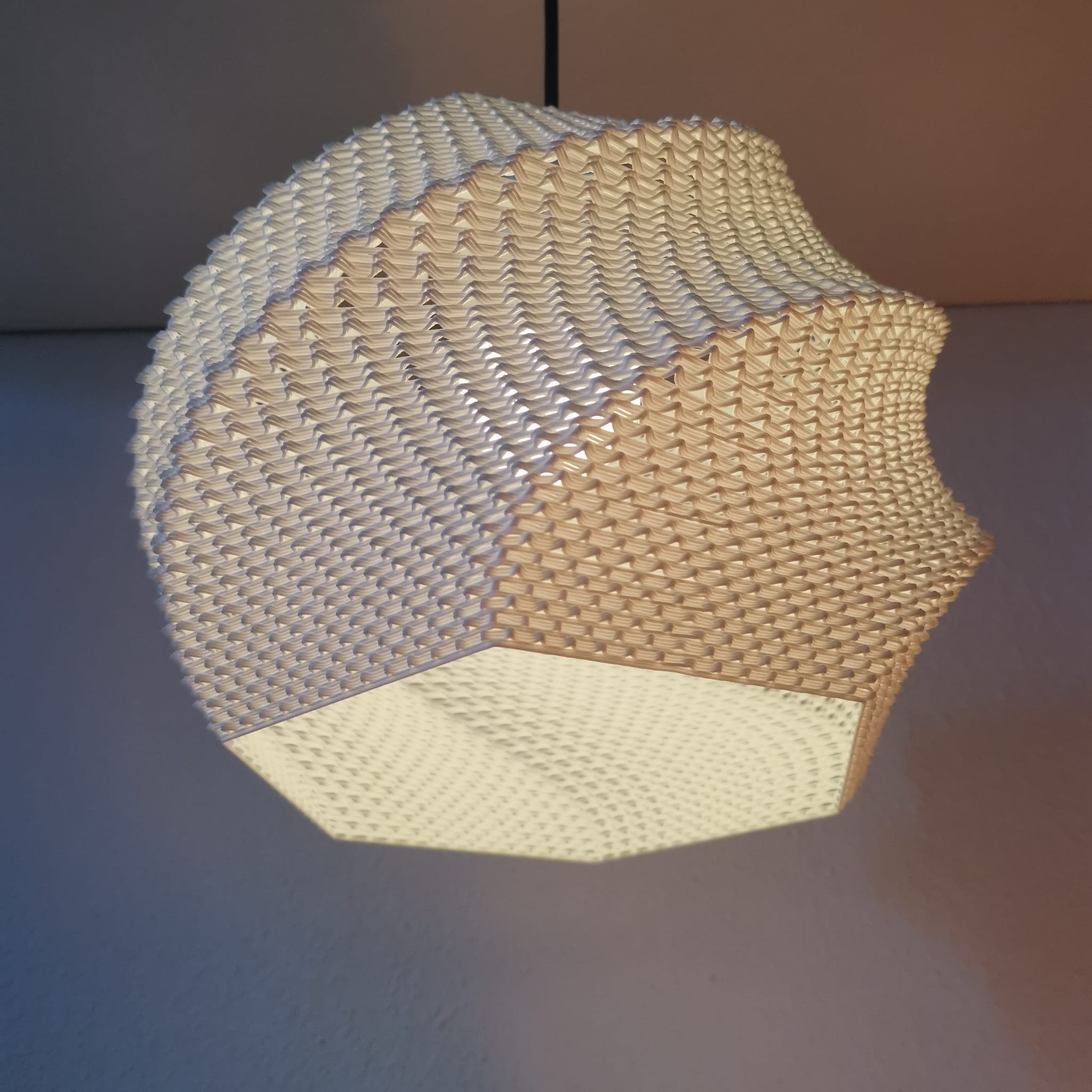 Azure Pontus Zenith Glow Pendant Lamp hanging with a modern design, showcasing its sleek lighting fixture and stylish glow.