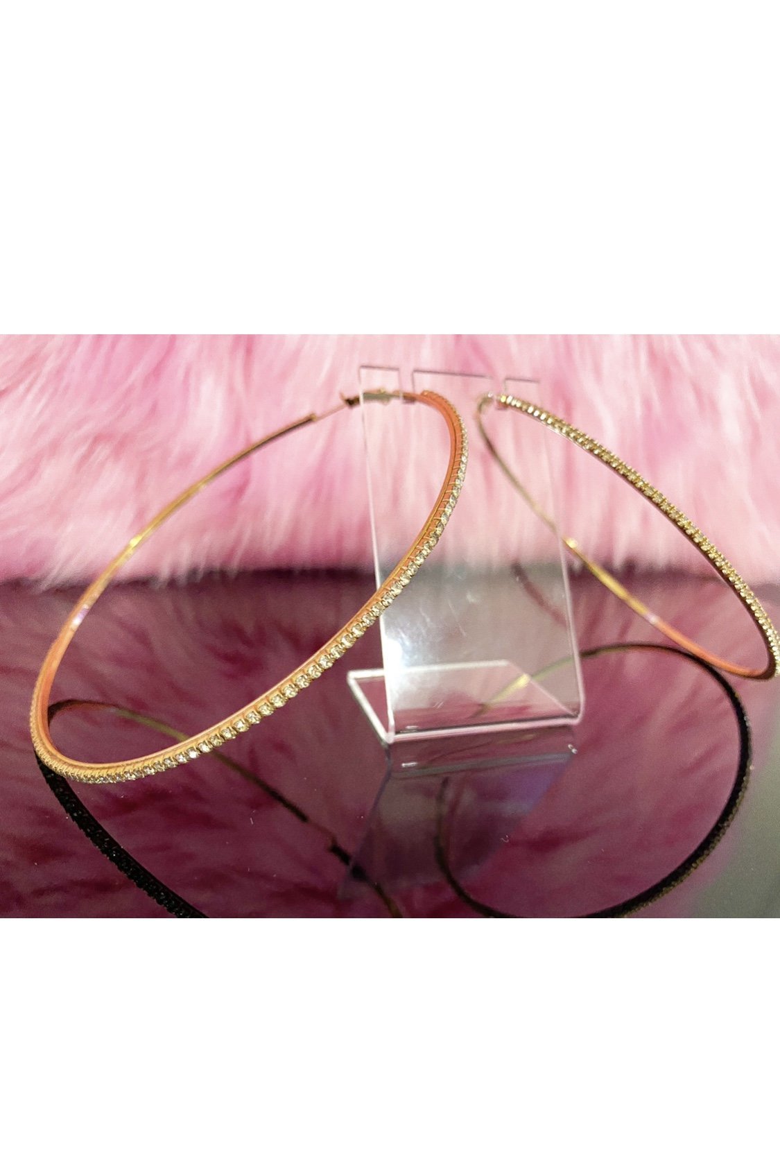 Burgundy Uranus hoop earrings called Around The Way Girl with a stylish, round design perfect for casual or chic outfits.