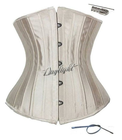 Jade 24 steel bone waist cincher corset for women, body shaper with steel boning for waist training and slimming.