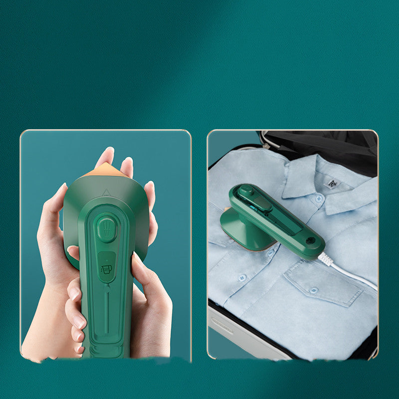 Maroon Asteria handheld portable garment ironing machine with steam function, ideal for quick home clothing touch-ups.