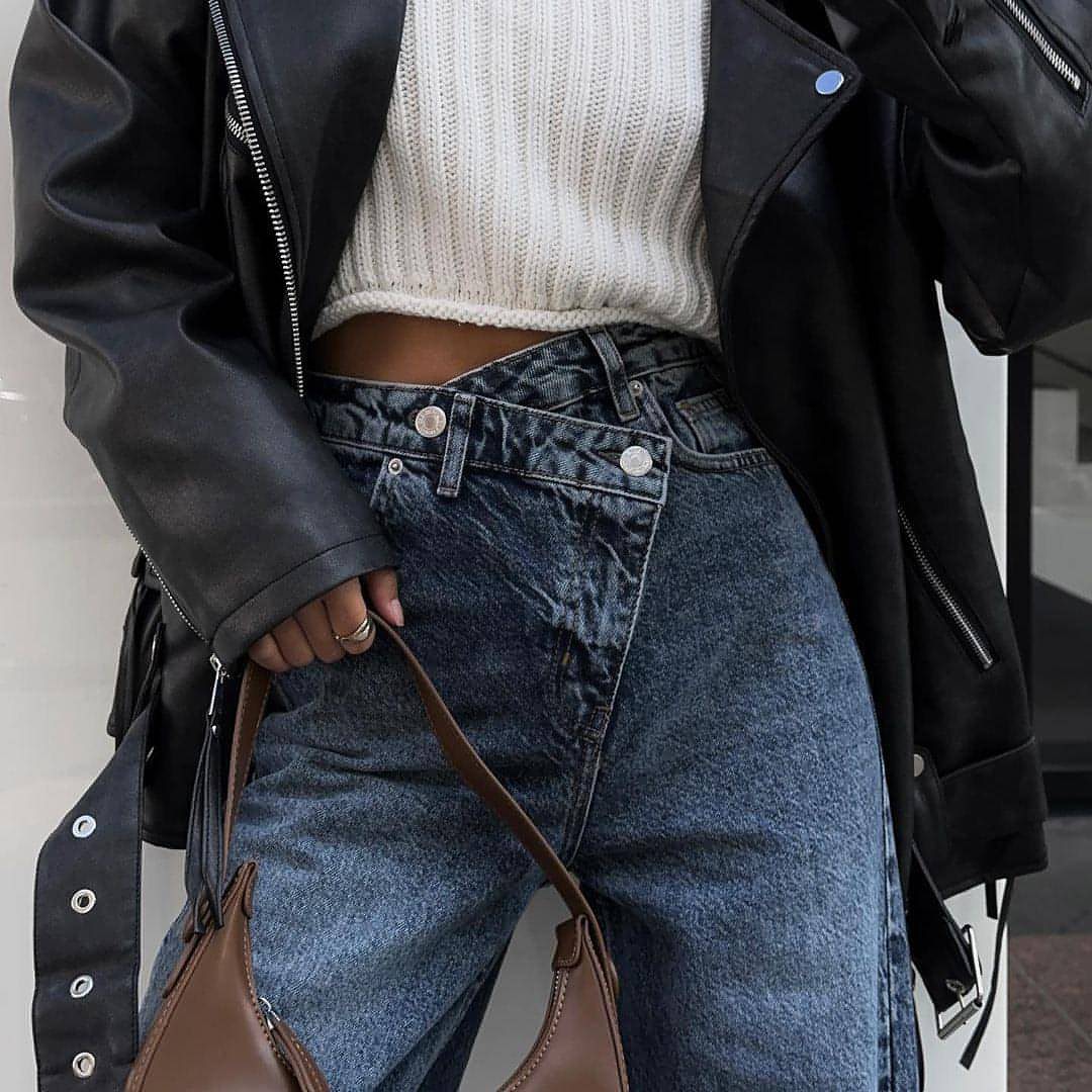 Carmine Juneberry DenimDare™ Dislocation Jeans for women, stylish blue denim jeans with unique distressed details and a modern fit.