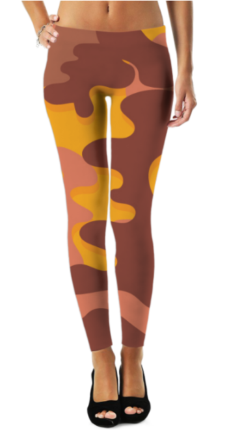 Sky Felix Camofludge 7 Leggings featuring camouflage pattern, stretchy fabric, and a comfortable fit, shown in the product image.