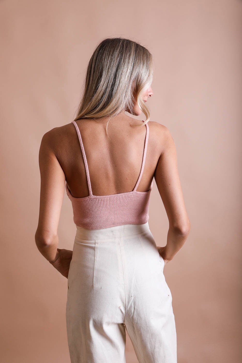 Periwinkle Aether Cuddle Season Knit Pattern Brami, cozy knit fabric, fashionable accessories for casual wear.