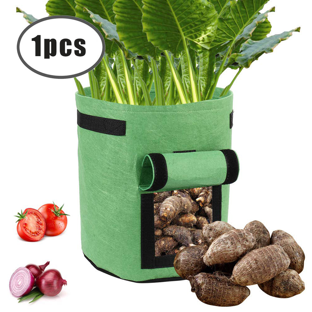Durable Teal Simba portable plant bag for potatoes, designed for garden planting with sturdy fabric and convenient portability.