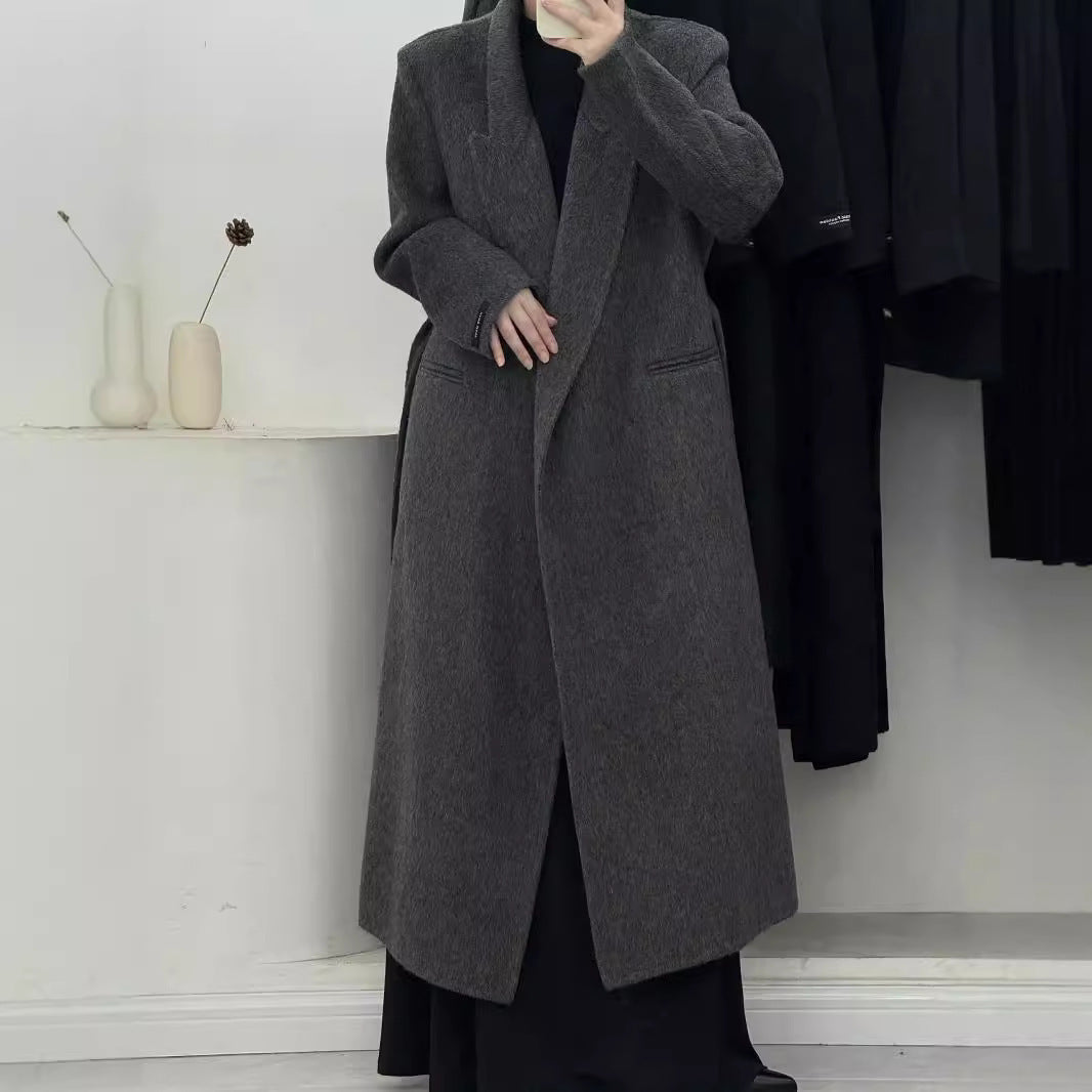 Red angora wool women&
