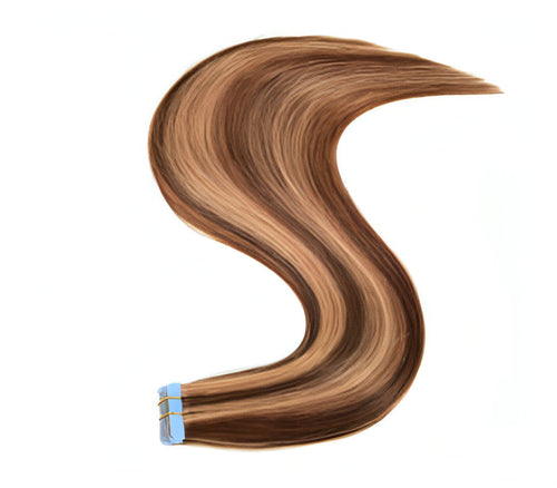Carmine Juneberry LuxeWave traceless invisible real hair wig extension with soft, natural-looking hair in a smooth wave style.