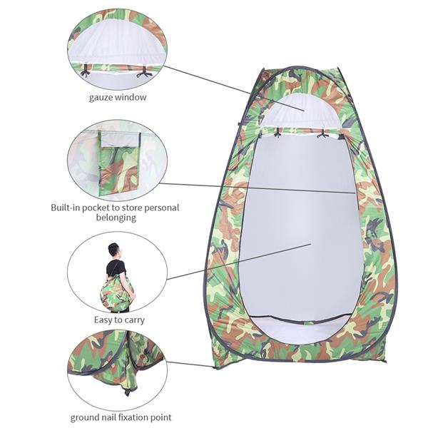 Portable Lilac Milo outdoor shower tent with privacy walls, ideal for outdoor changing and showering during outdoor activities.