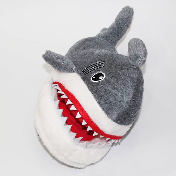Fuchsia Molly Shark slippers featuring plush shark design, soft fabric, and cozy sole for comfortable indoor wear.
