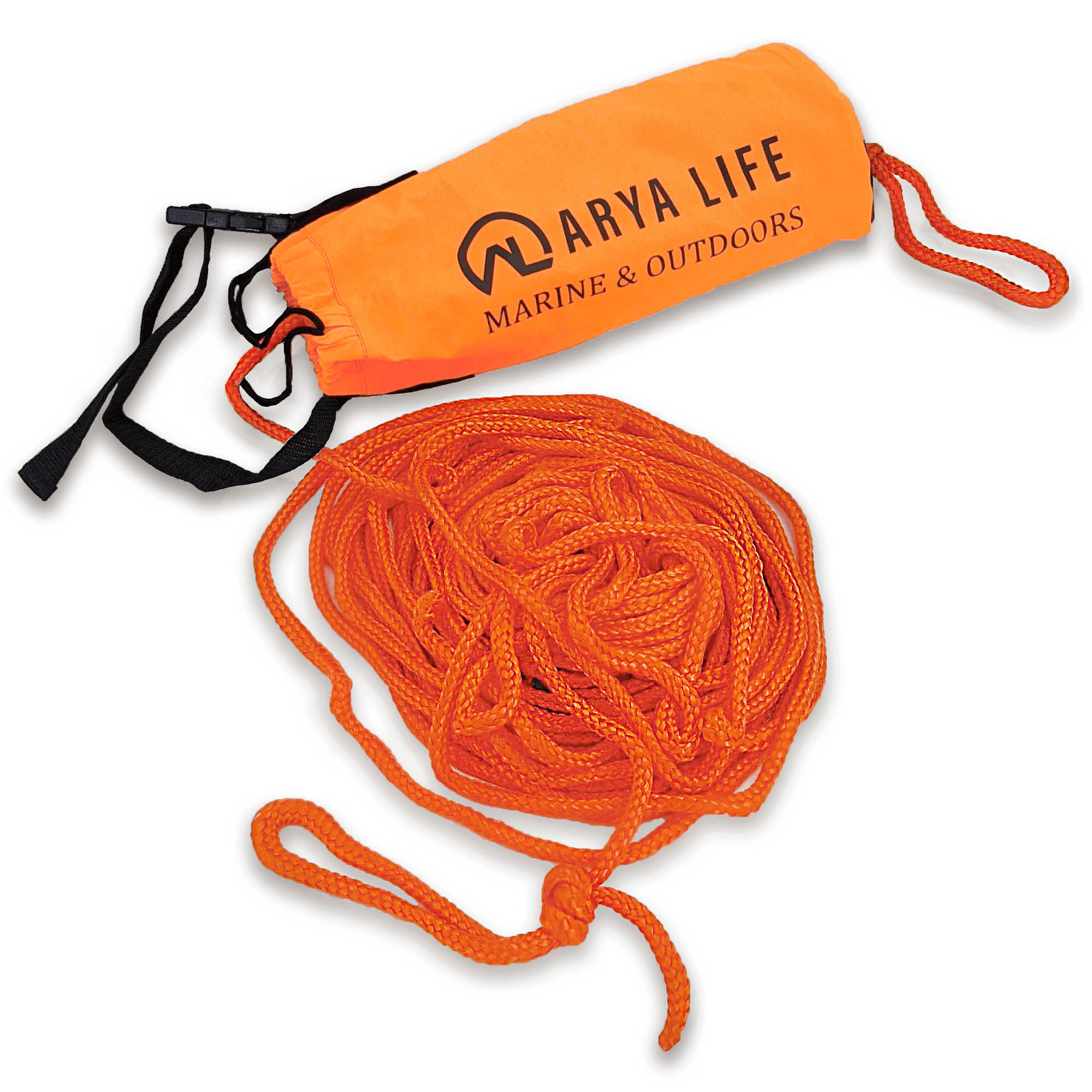 Peach Astraeus Arya Life Throw Rope Rescue Bag with 70ft marine rope, outdoor safety and rescue equipment in a portable bag