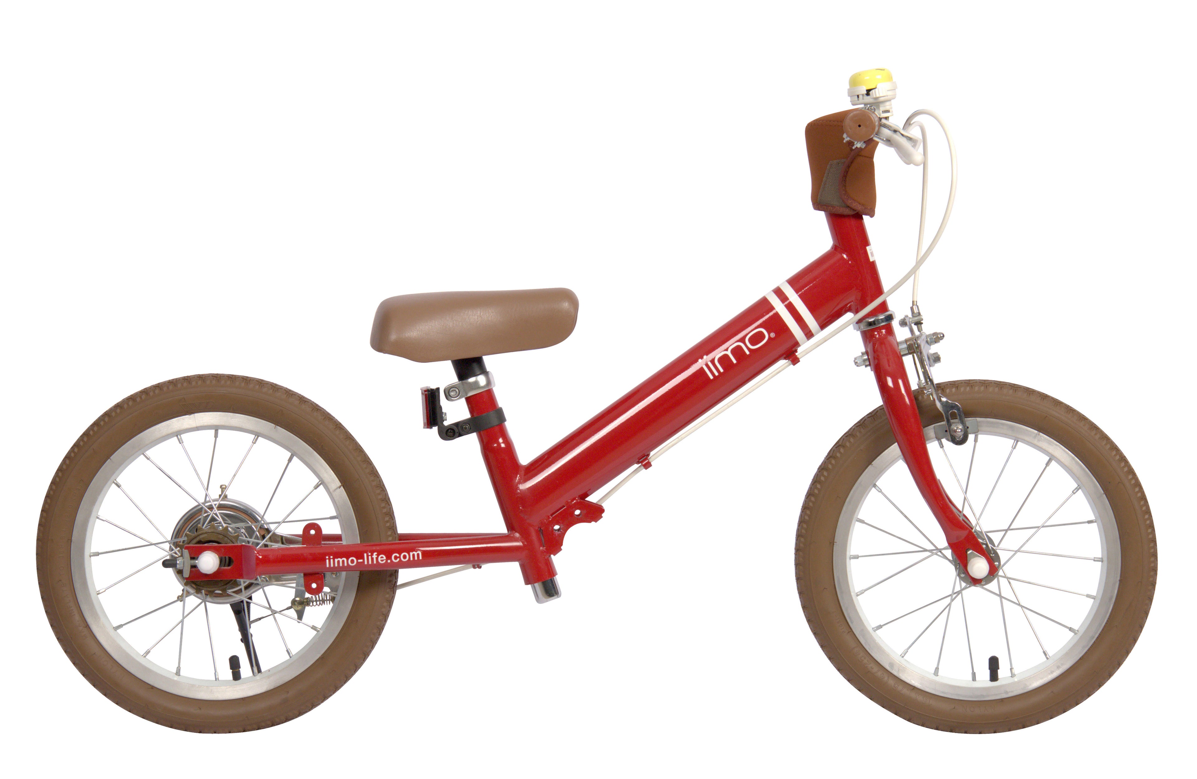 Purple Phaedra iimo 2-in-1 Balance Bike and Pedal Bike for kids, featuring a sturdy frame and colorful design.