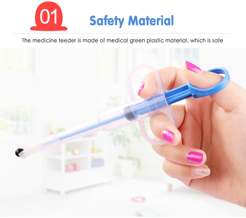 Lilac Milo pet medicine syringe and pill gun dispenser for tablets and pills, designed for easy administration to pets.