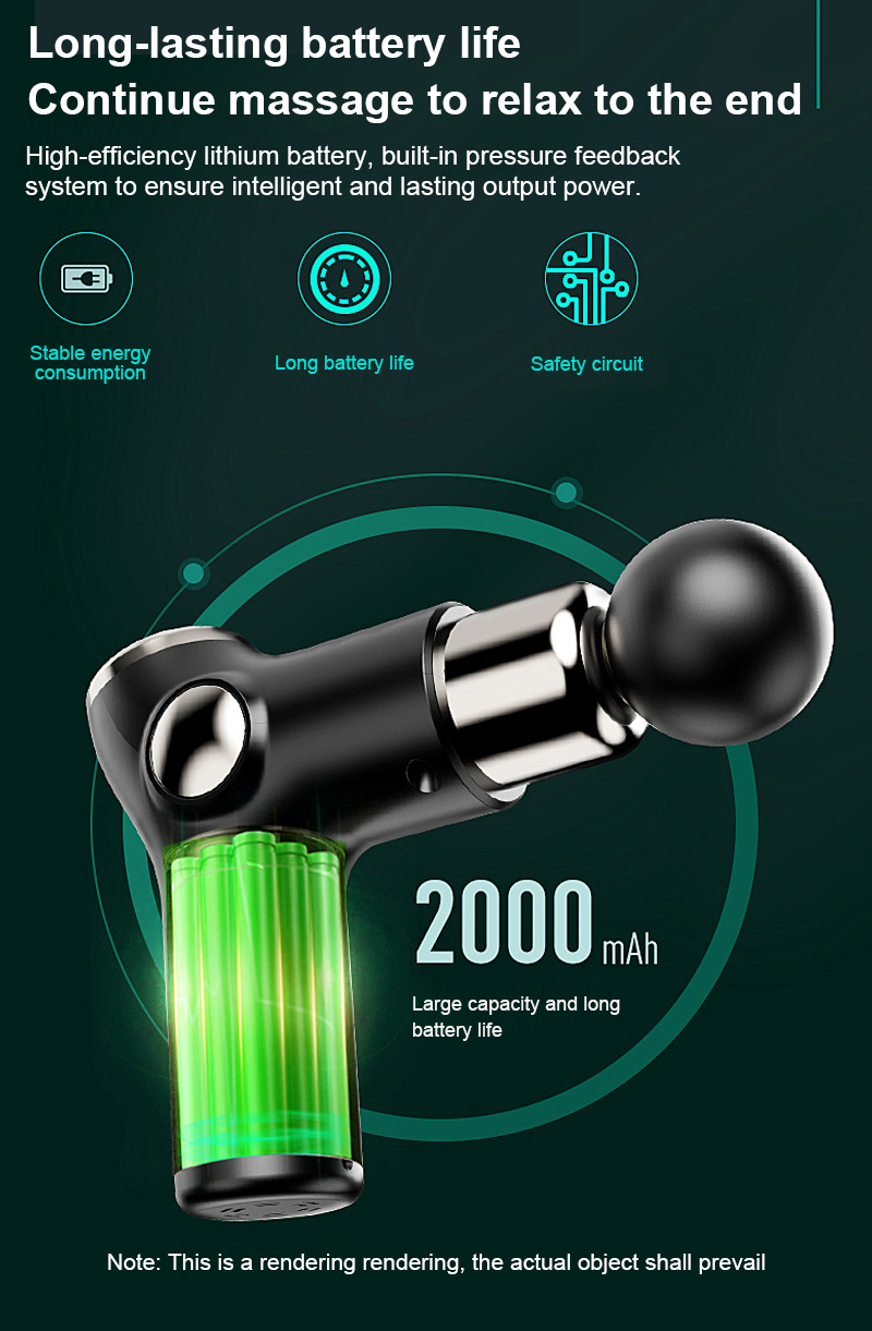Teal Simba portable fascia gun muscle massager for relaxation and tissue therapy, designed for bath and beauty routines.