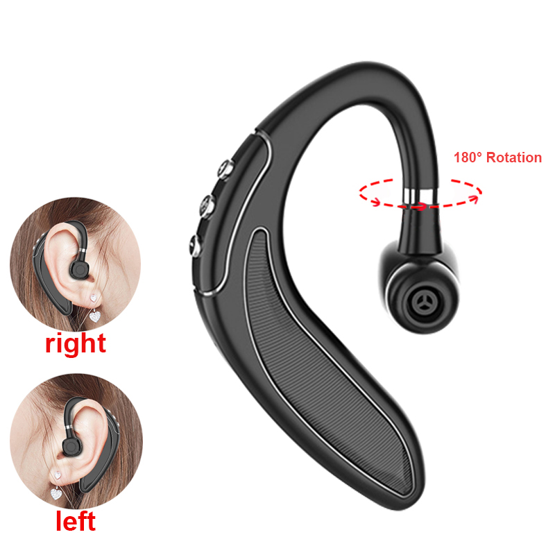 Teal Simba wireless Bluetooth 5.0 headset with long standby, handsfree design, in black with earbud and inline microphone.