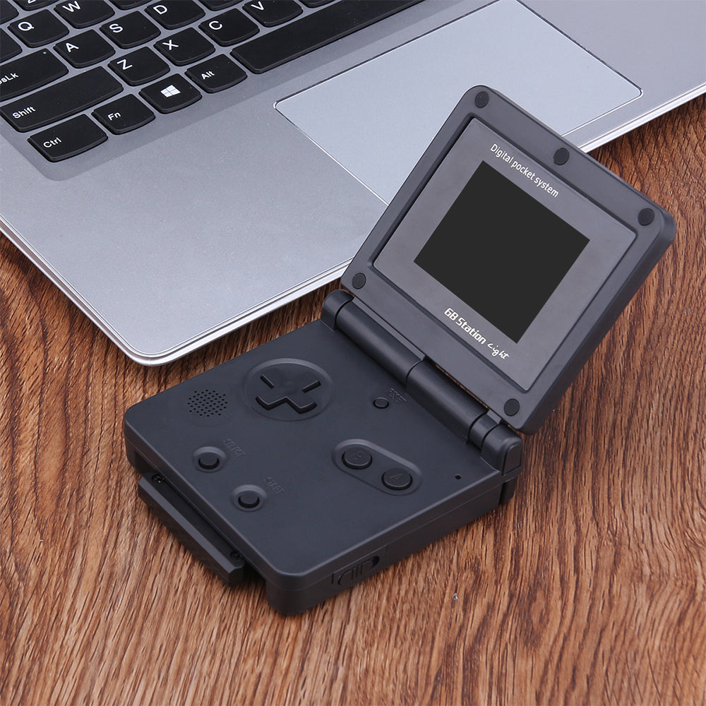 Teal Simba 8 Bits PVP Station portable video game console with colorful buttons and screen for handheld gaming entertainment.