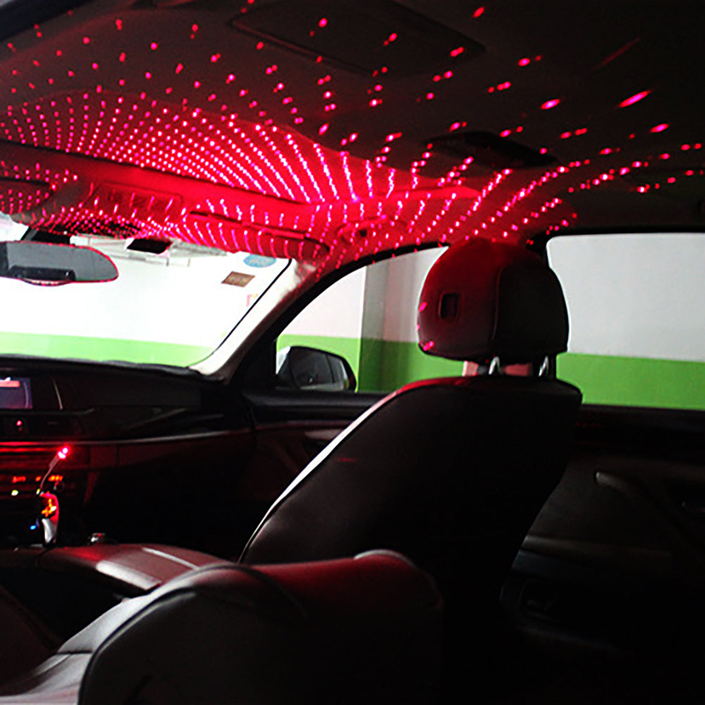 Mini LED Car Roof Star Night Lights Projector by Teal Simba showing a compact automotive projector with starry sky light projection.