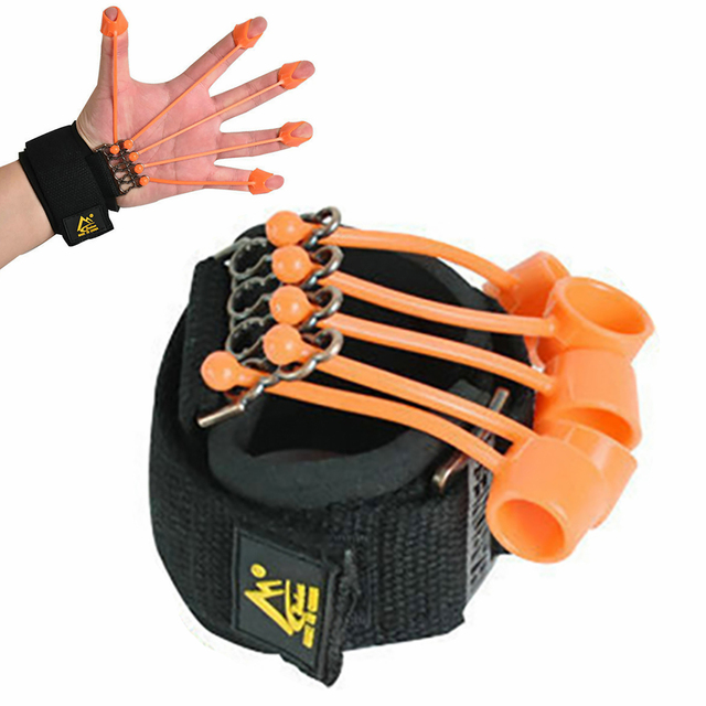 Lilac Milo finger gripper strength trainer with hand yoga resistance band for building grip strength and hand flexibility.