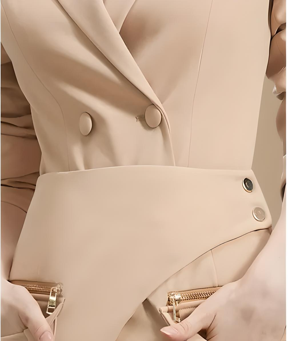 Carmine Juneberry Royal Edge™ OL Skirt Suit Haute Edition 25 matching set featuring a tailored skirt and blazer in elegant fabric.