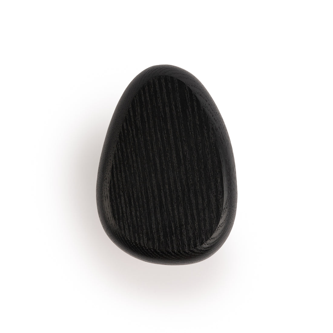 Black wall hook DROP by Biotite, modern organization hook mounted on wall for hanging items, sleek black finish.