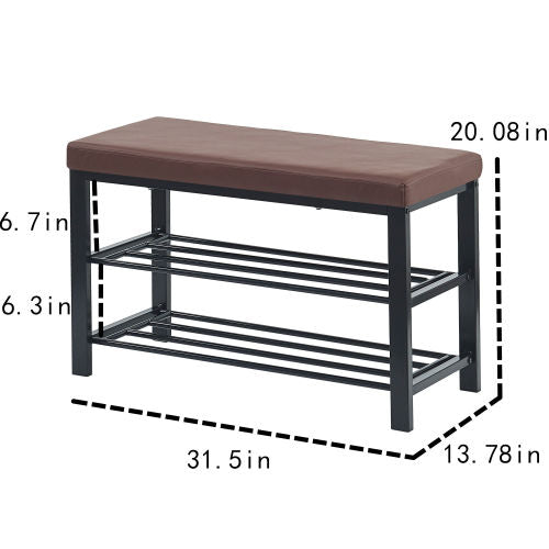 Teal Simba bedroom storage bench with built-in shelf for shoes, providing organized seating and shoe storage in a modern home.