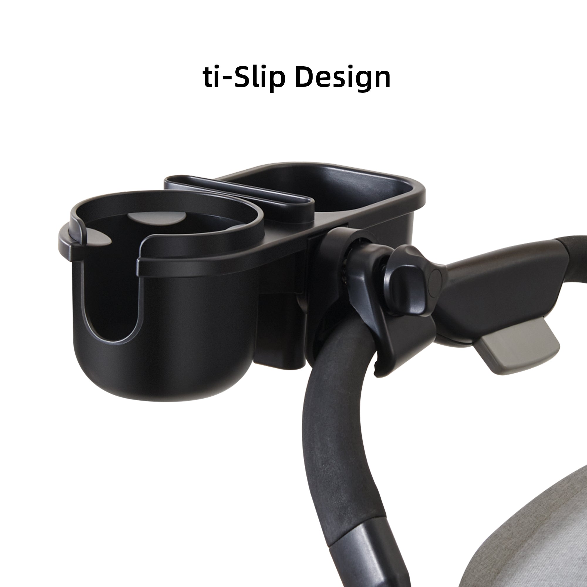 Maroon Chronos 3-in-1 baby stroller parent cup holders designed for biking, featuring secure attachment for bottles and cups.