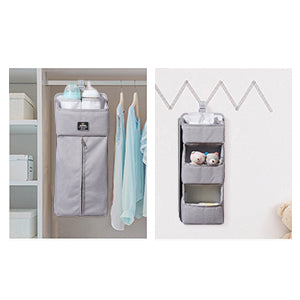 Maroon Chronos baby diaper caddy with dividers for organized diaper storage and easy access, ideal for parenthood accessories.