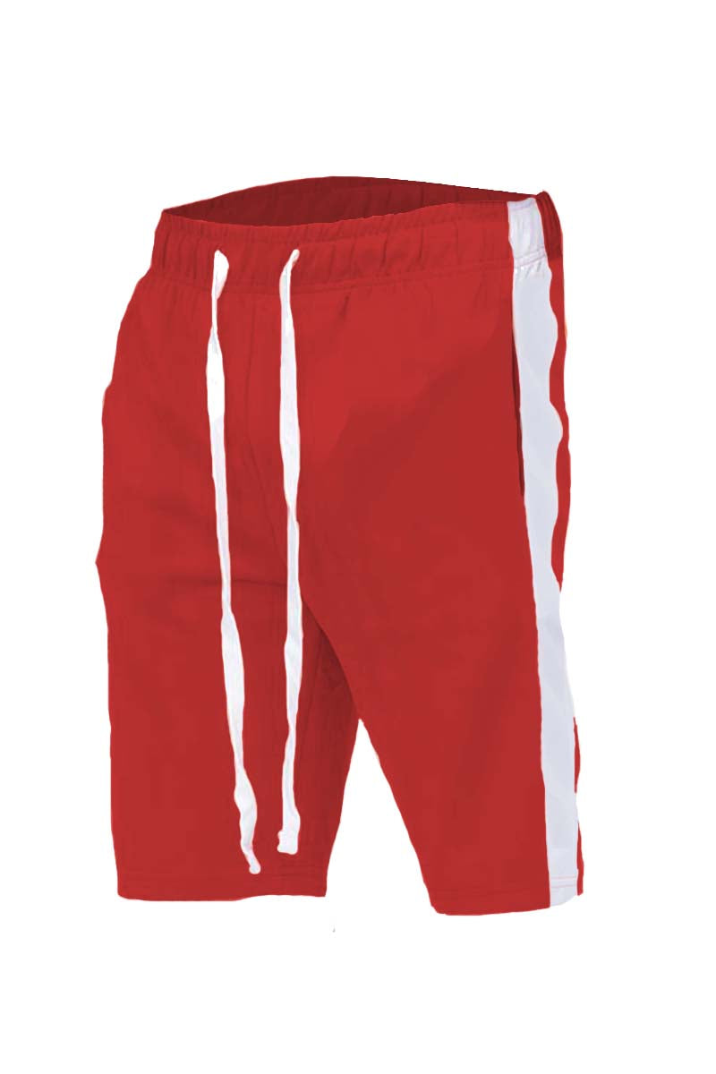 Lime Milo SINGLE STRIPE Shorts with a bold stripe design, casual fit, and comfortable fabric for everyday wear.