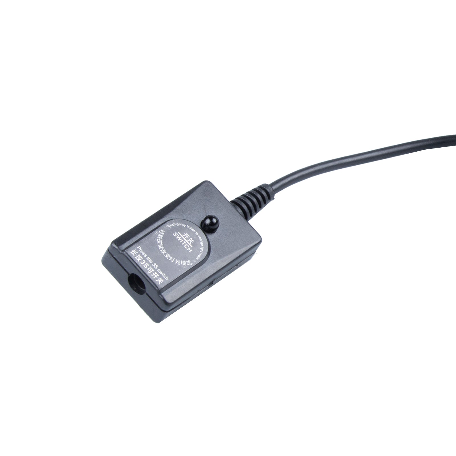 Teal Simba waterproof aquarium fish tank RGB light installed in a clear fish tank, illuminating colorful aquatic environment.