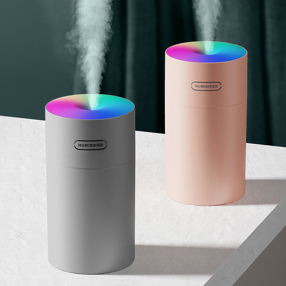 Lilac Milo mini portable USB air humidifier and ultrasonic purifier for home and garden use, compact and easy to operate.