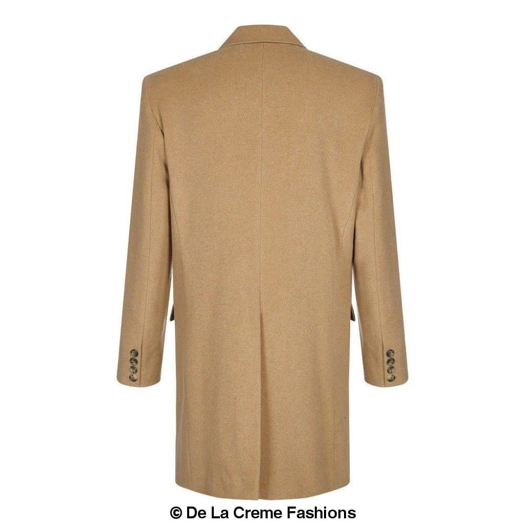 De La Creme MAN wool blend single-breasted retro mod coat by Rose Eleusis, featuring classic design and tailored fit.