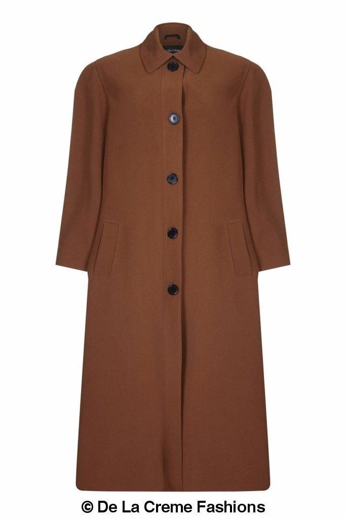 Plus size long coat from Rose Eleusis, lightweight spring/summer jacket with a stylish fit and versatile design.