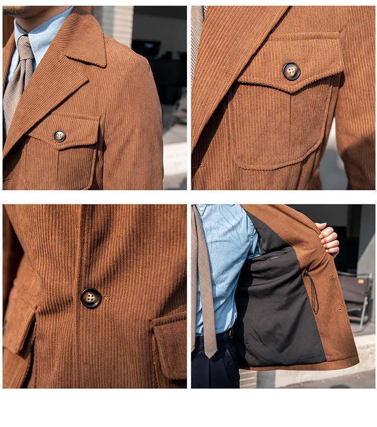 Carmine Juneberry Corduroy Command Jacket in Haute Edition 25 with button details and classic collar, styled for casual wear.