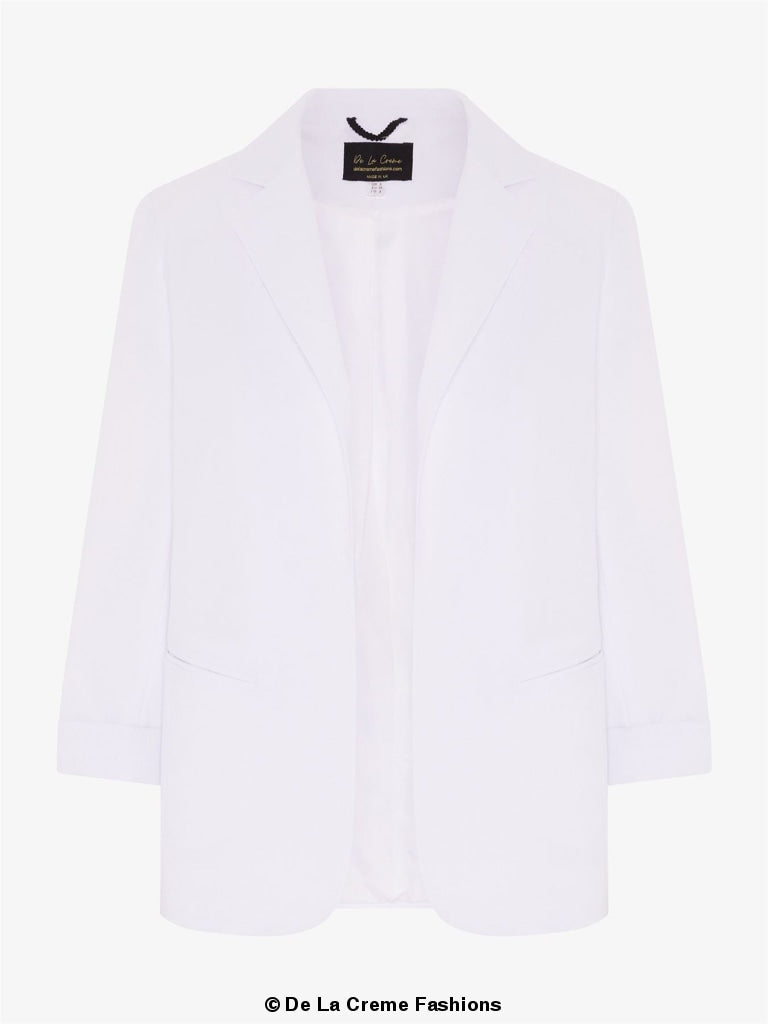 Rose Eleusis Edge To Edge Blazer, stylish tailored jacket with a sleek fit and classic design, perfect for versatile wear.